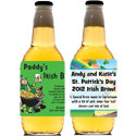 Custom St. Patrick's Day beer bottle labels
